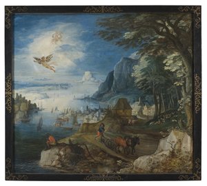 Landscape with the Fall of Icarus by Joos or Josse de Momper